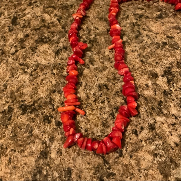 handmade Jewelry - coral stone from Maui HAWAII …18 inches